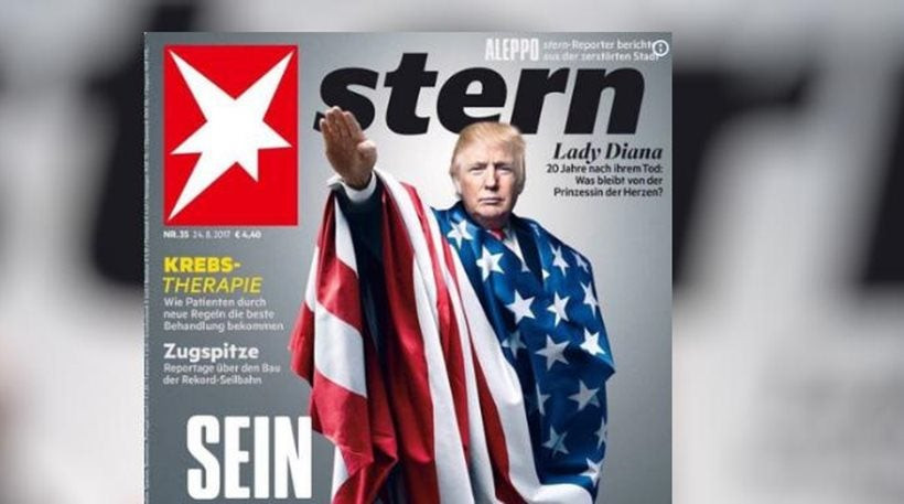 Ο Τραμπ χαιρετάει ναζιστικά σε εξώφυλλο γερμανικού περιοδικού (εικόνα)